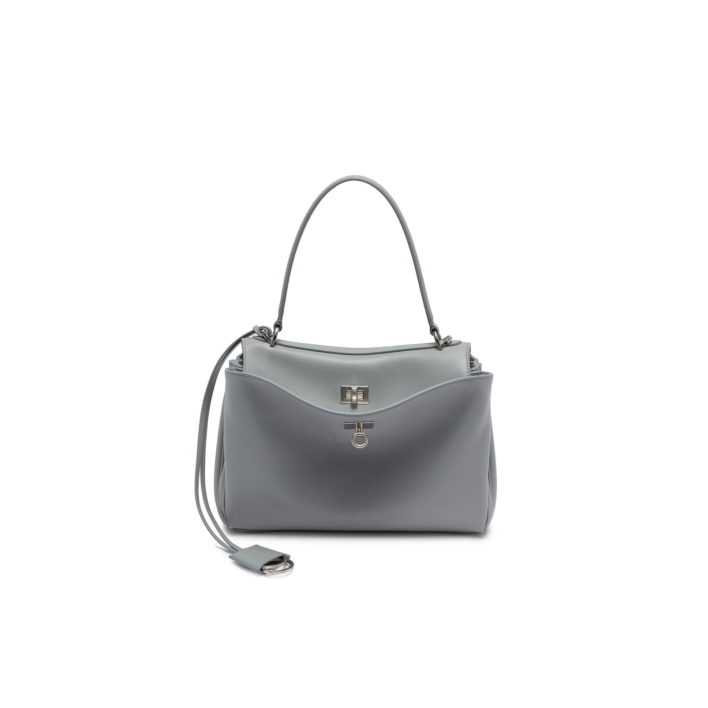 BALENCIAGA WOMEN'S RODEO HANDBAG SMALL IN CLOUD GREY 7897792AA4U1142 (29*20*10cm)